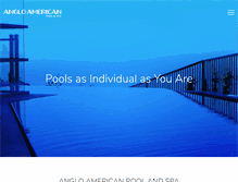 Tablet Screenshot of angloamericanpools.com